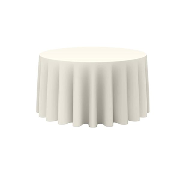 Ivory Round 120 Inch Linens