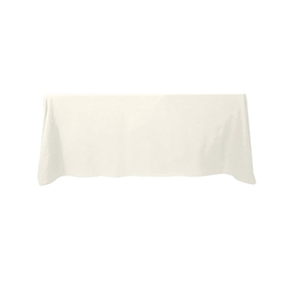 Ivory Rectangle 90 x 132 Inch Linens